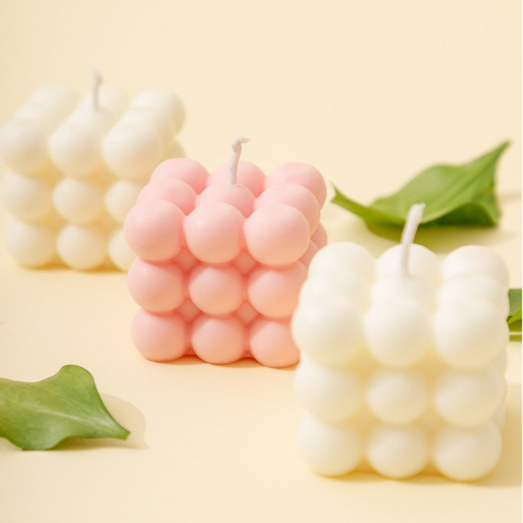 Velas aromáticas de burbujas
