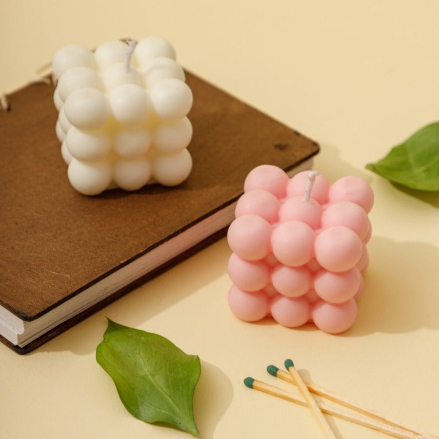 Velas aromáticas de burbujas