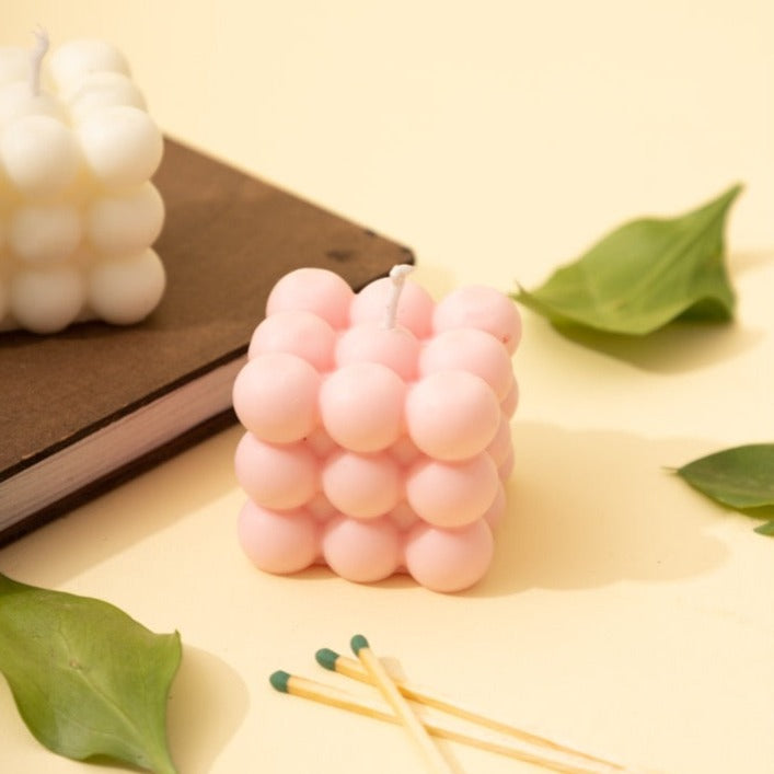 Velas aromáticas de burbujas